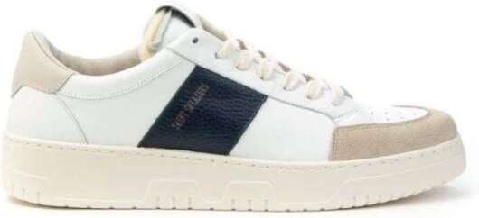 Saint Sneakers Heren Vetersluiting Suède Leren Sneakers Multicolor Heren