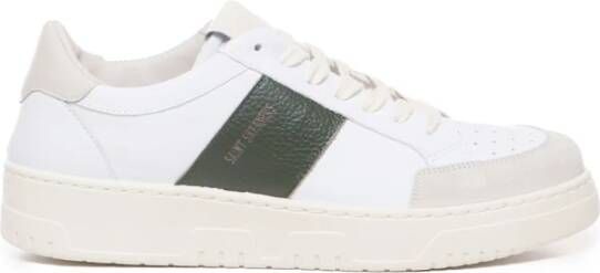 Saint Sneakers Italiaanse Leren Veterschoenen White Heren