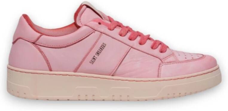 Saint Sneakers Rode Leren Sneakers Ss25
