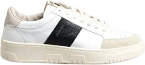 Saint Sneakers Witte zwarte leren sneakers White Heren