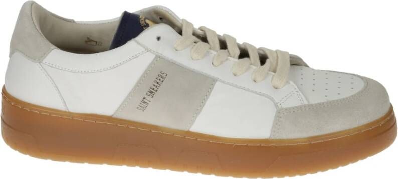 Saint Sneakers Geperforeerde Leren Sneakers White Heren - Foto 4