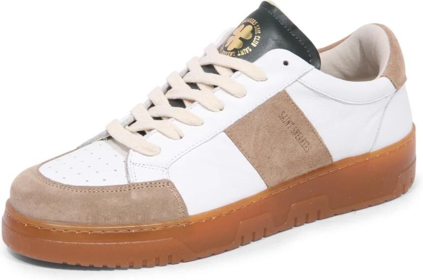Saint Sneakers Geperforeerde Leren Sneakers White Heren - Foto 3