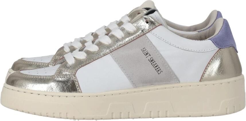 Saint Sneakers Leren Sneakers met Suède Banden Multicolor Dames