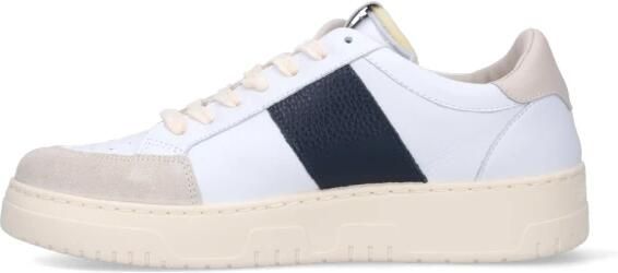 Saint Sneakers Witte Leren Sneakers met Geperforeerde Neus White Heren - Foto 4