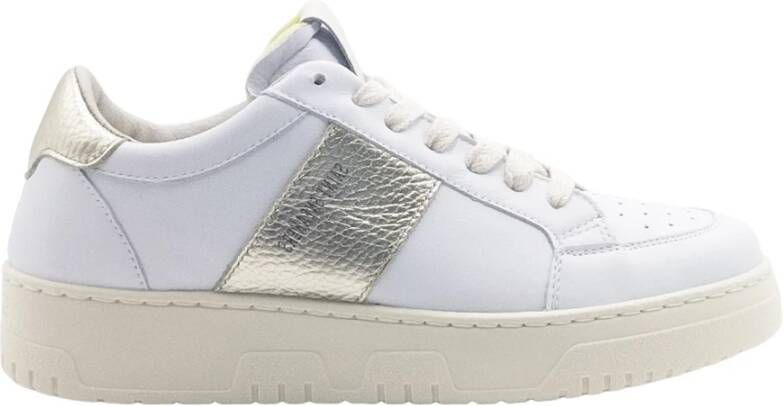 Saint Sneakers Wit Goud Leren High Top Sneakers White Dames