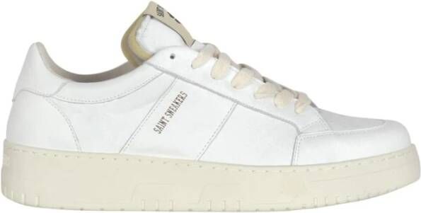 Saint Sneakers Witte Leren Sneakers voor Dames White Dames