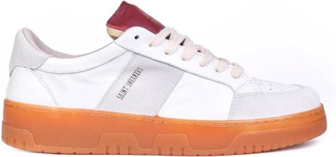 Saint Sneakers Geperforeerde Leren Sneakers White Heren