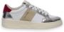 Saint Sneakers Witte Zilveren Leren Sneakers Trendy Stijl Multicolor Dames - Thumbnail 1
