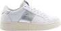 Saint Sneakers Witte Zilveren Leren Sneakers Ss25 - Thumbnail 1
