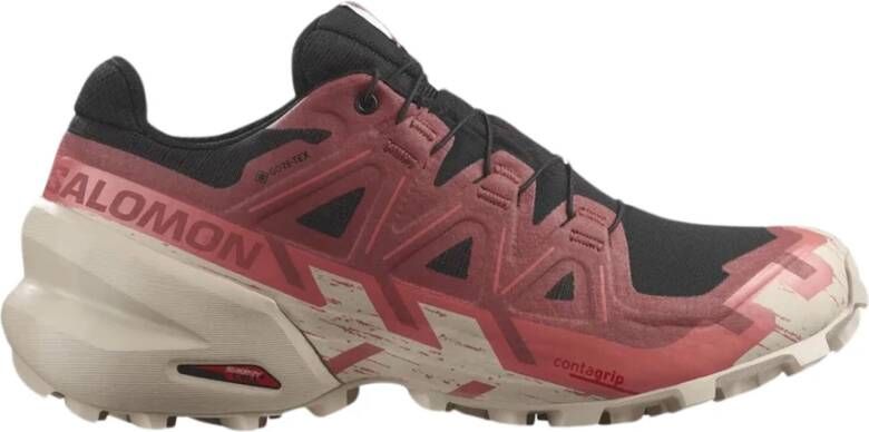 Salomon Zwarte Speedcross 6 Toggle-Sluiting Sneakers Black Dames