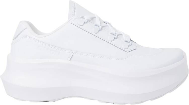Salomon Leren sneakers met platformzool White Heren