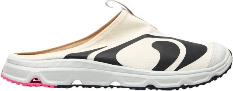 Salomon Lichtgewicht Logo Muiltjes met Ronde Neus Beige Heren