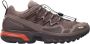 Salomon Mesh Panel Sneakers Lace-Up Logo Debossed Brown Heren - Thumbnail 7