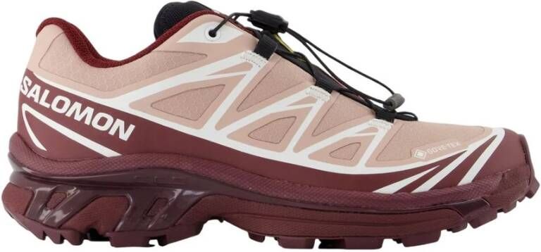 Salomon Roze Xt-6 Gtx Sneakers Synthetisch