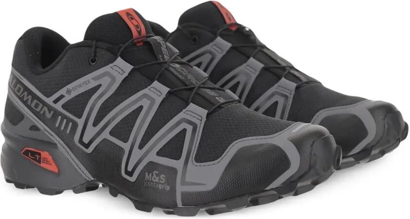 Salomon Trail Hardloopschoenen Zwart Asfalt Vlam Scarlet