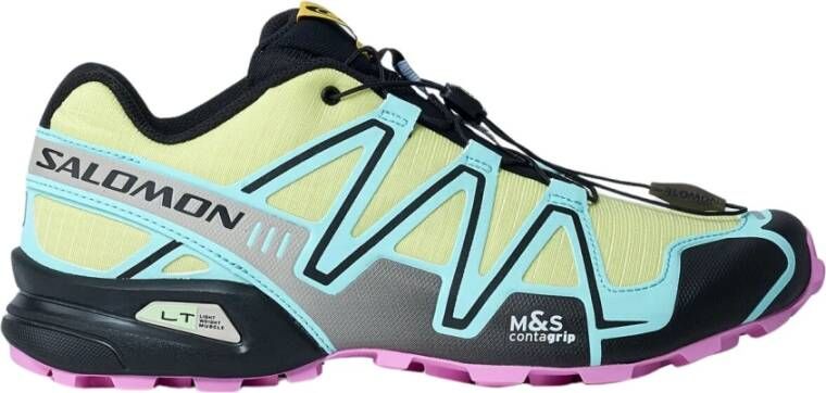 Salomon Sneakers met verzamelde bovenkant en gel technologie