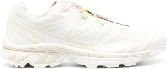 Salomon Witte Mesh Panel Sneakers