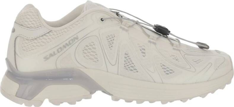 Salomon Witte Mesh Sneakers met Quicklace Sluiting