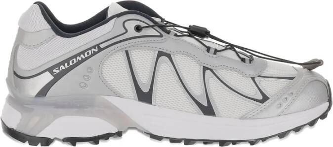 Salomon Witte Mesh Toggle Sneakers Marineblauw