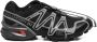 Salomon Zwarte Mesh Sneakers met Coulisse Sluiting - Thumbnail 1