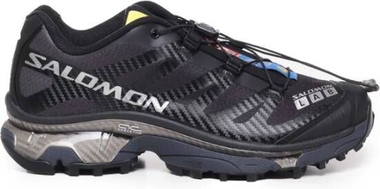 Salomon Zwarte Mesh Sneakers met Snelle Vetersluiting Black Unisex