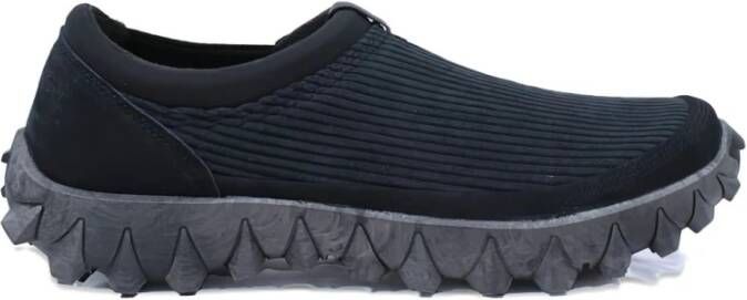Salomon Zwarte Sneakers met Leer en Textiel
