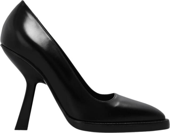 Salvatore Ferragamo Zwarte Pumps met Gebeeldhouwde Hak Black Dames