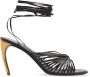 Salvatore Ferragamo Atena sandalen met hak Brown Dames - Thumbnail 1