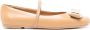 Salvatore Ferragamo Beige Ballerina Schoenen voor Vrouwen Beige Dames - Thumbnail 1