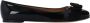 Salvatore Ferragamo Zwarte Ballerina`s met Patentleren Voorkant Strik Black Dames - Thumbnail 2