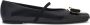 Salvatore Ferragamo Zwarte Lamsvacht Vara Boog Platte Schoenen Black Dames - Thumbnail 1