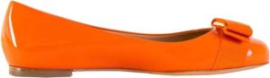 Salvatore Ferragamo Ballerinas Oranje Dames