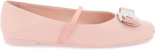 Salvatore Ferragamo Zina ballerina`s Pink Dames