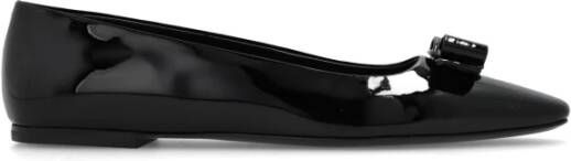 Salvatore Ferragamo Zwarte platte schoenen Black Dames