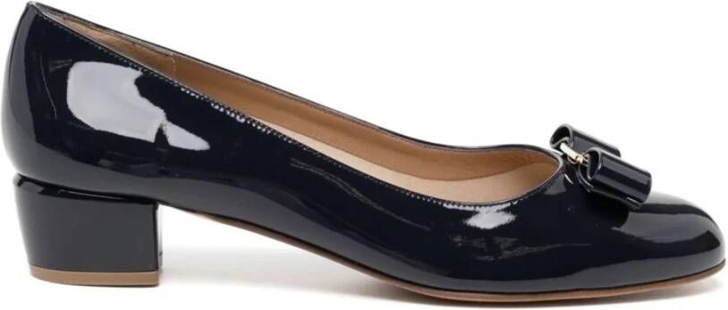 Salvatore Ferragamo Blauwe Oxford Vara 1 Schoenen Blue Dames