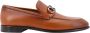 Salvatore Ferragamo Bruine Loafer Schoenen met Gegraveerd Logo Brown Heren - Thumbnail 1