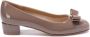 Salvatore Ferragamo Bruine Naplak Kalfsleren Pumps Schoenen Brown Dames - Thumbnail 8