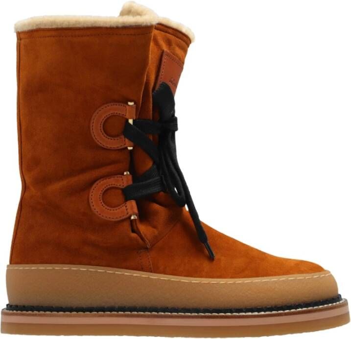 Salvatore Ferragamo Celeno Ankle Boots Bruin Dames - Foto 2