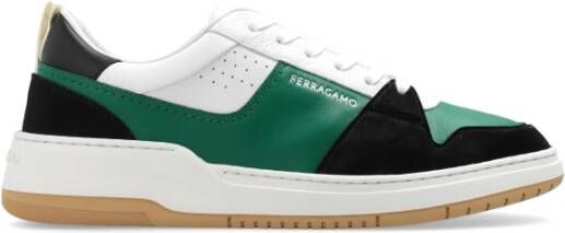 Salvatore Ferragamo Multicolor Suède Sneakers Multicolor Heren