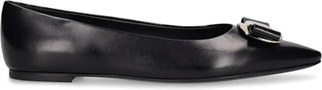Salvatore Ferragamo Elegante Ballet Flats voor Vrouwen Black Dames