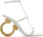 Salvatore Ferragamo Elina sandalen met hak Beige Dames - Thumbnail 1