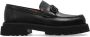 Salvatore Ferragamo Florian Vierkante Neus Leren Loafers Black Heren - Thumbnail 1