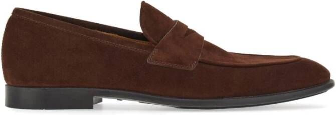 Salvatore Ferragamo Bruine Moccasin Loafers Brown Heren