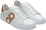 Salvatore Ferragamo Witte Lage Sneakers met Gancini Print White Heren - Thumbnail 1