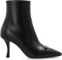 Salvatore Ferragamo Gehakte enkellaarzen Ludo Black Dames - Thumbnail 1
