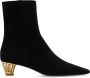 Salvatore Ferragamo Gehakte enkellaarzen Mirta Black Dames - Thumbnail 1