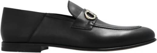 Salvatore Ferragamo GIN Loafers Stijlvolle Platte Schoenen voor Heren Black Heren