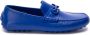 Salvatore Ferragamo Blauwe Logo Loafers Leren Schoenen Blue Heren - Thumbnail 5