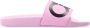 Salvatore Ferragamo Groovy Rubberen Slippers met Logo Print Roze Dames - Thumbnail 1