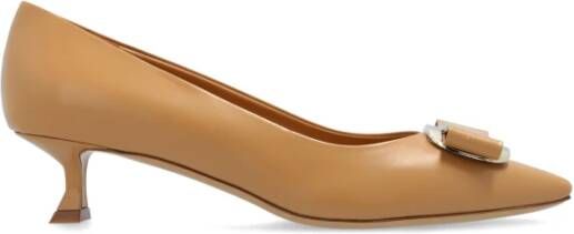 Salvatore Ferragamo Hakken Zelma door Beige Dames